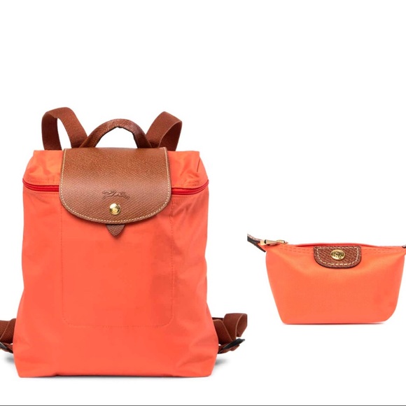 longchamp backpack orange
